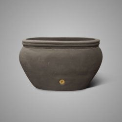 Planter Oval Allure Ancient Soil L 50x22x28