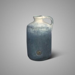 Bottle Basic with Ear Ancient Blue L D.18 H.30