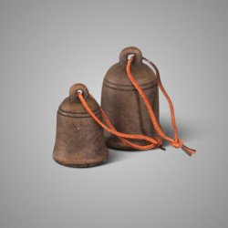 Set of 2 Jinglebells Majestic Brown D.7-5 H.9-7