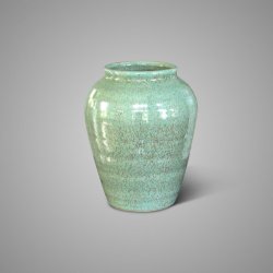 Planter Basic Green Glazed L D.19 H.24