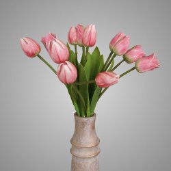 Bundle of 12 Mixed Tulips Soft Pink L 50 cm