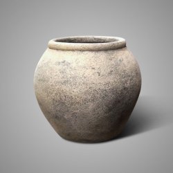 Planter Round Limestone L D.40 H.35