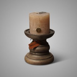 Candleholder BRYNXZ Low Majestic Brown L D.15 H.15