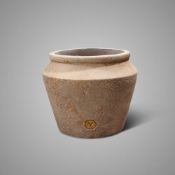 Planter Straigt Perfect Limestone Gold D.31 H.24