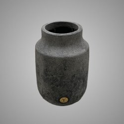 Planter Neck Stone Black M D.16 H.21