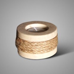 Tealightholder Rope Majestic Beige D.8 H.5