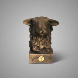 Statue Sheep Majestic Brown 21X17X25