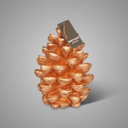 Candle Pinecone Copper 11x16