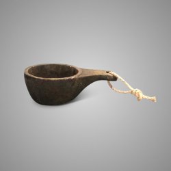 Spoon With Rope Majestic Brown M D.16 H.5